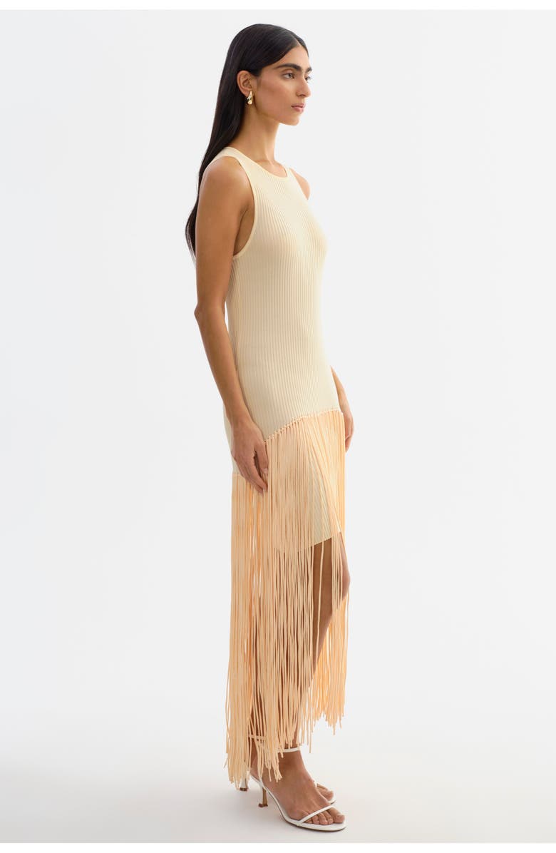 LAMARQUE Adelita | Shimmery Rib Knit Maxi Dress, Alternate, color, Yellow