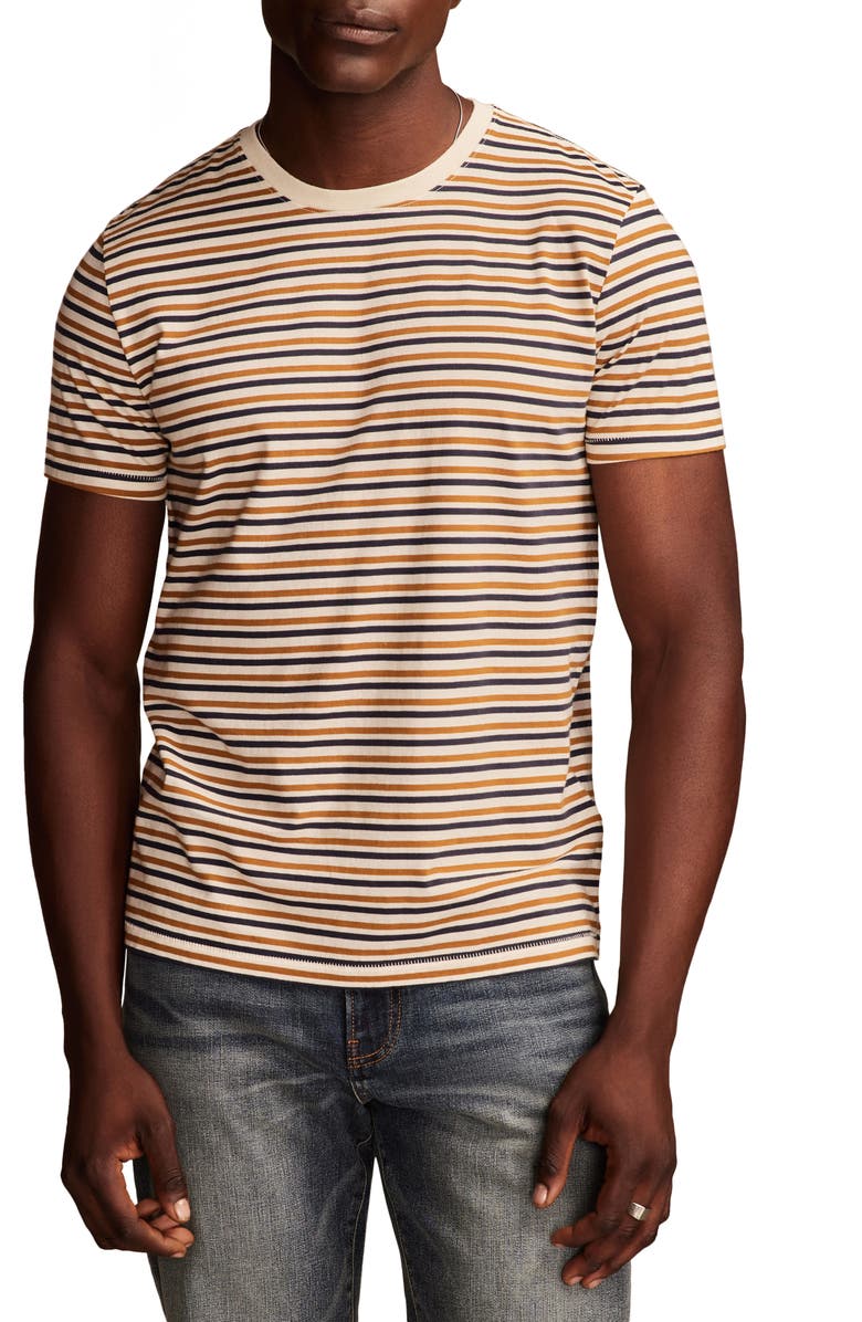 Lucky Brand Stripe Cotton Crewneck T-Shirt, Main, color, 