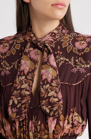 Bella Floral Long Sleeve Minidress