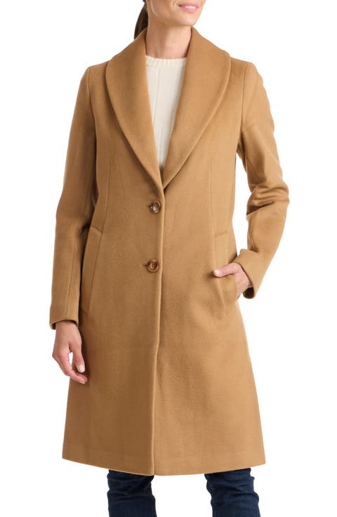 Shawl Collar Wool Coat