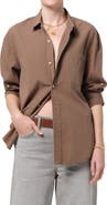 Citizens of Humanity Kayla Oversize Poplin Button-Up Shirt
