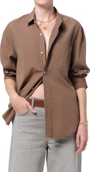 Citizens of Humanity Kayla Oversize Poplin Button-Up Shirt