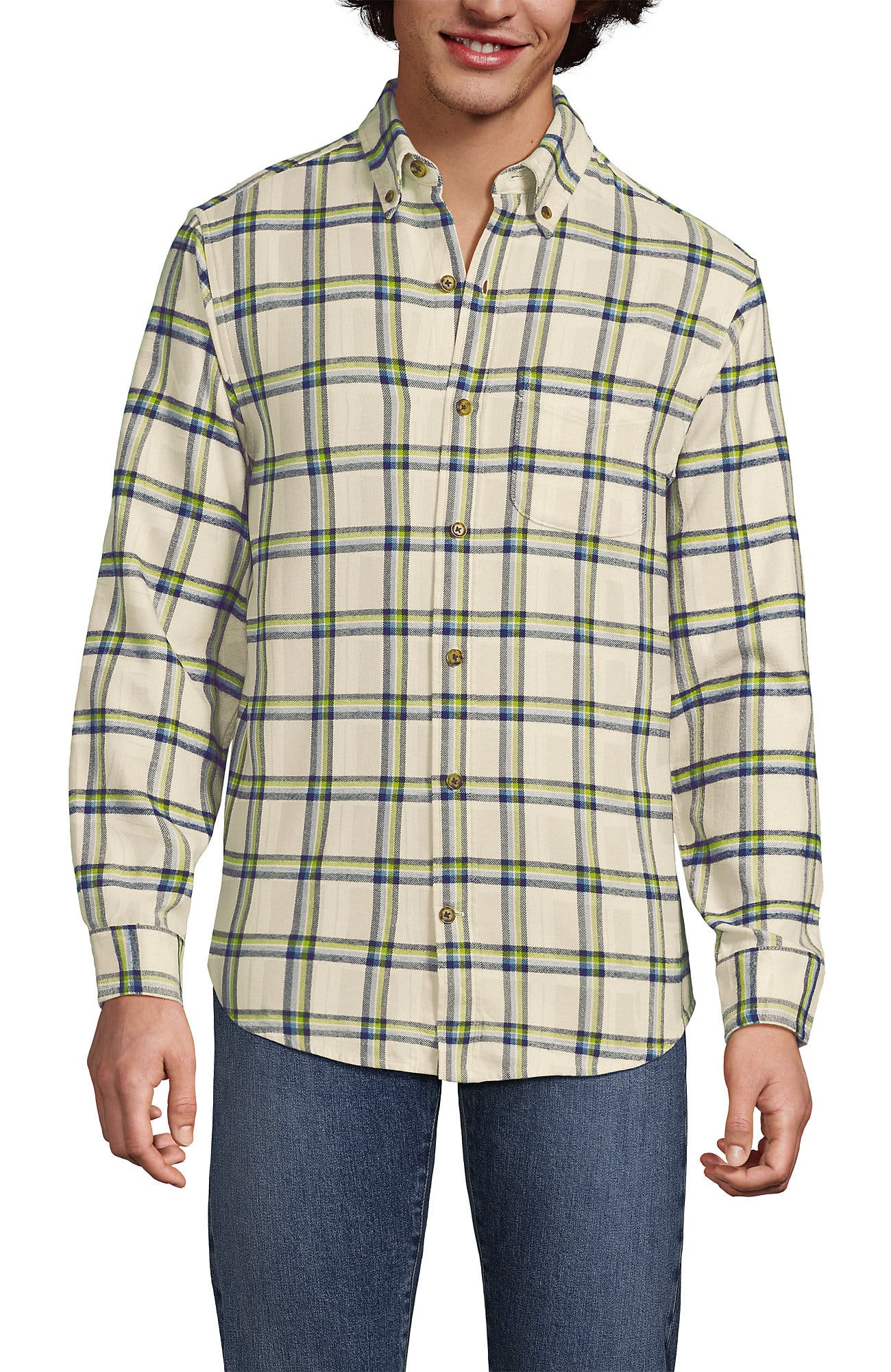 Ivory Latte Plaid