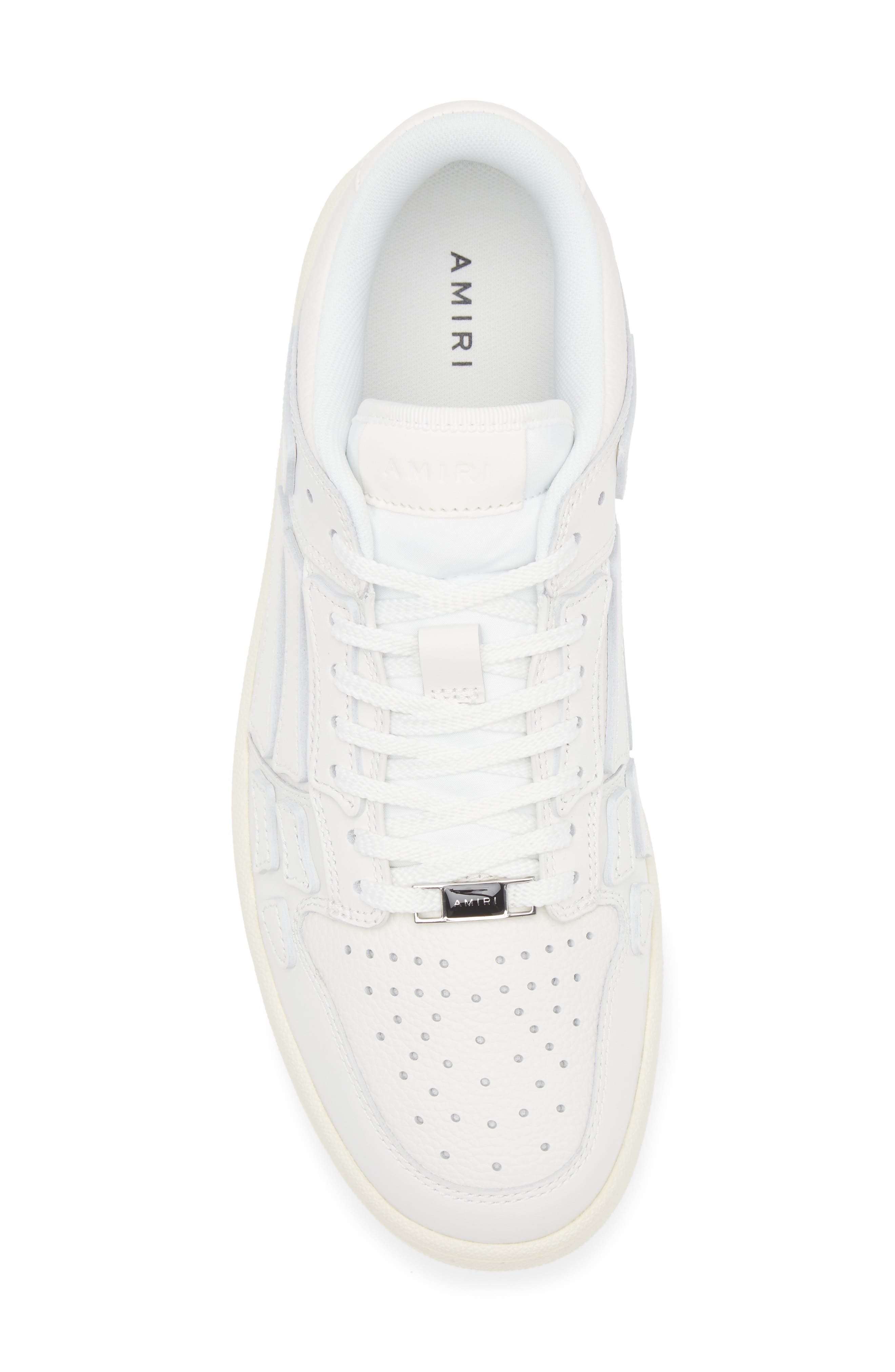 AMIRI Skeleton Low Top Sneaker, Alternate, color, White/ White/ Vintage