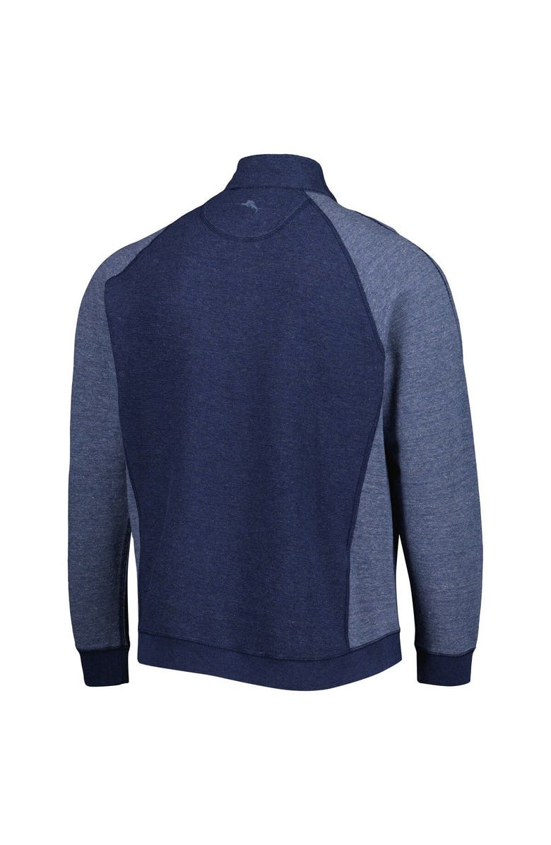 Tommy Bahama Men's Tommy Bahama Navy Cal Bears Sport Scrimmage Snap Mock Neck Raglan Button-Up Jacket, Alternate, color, 