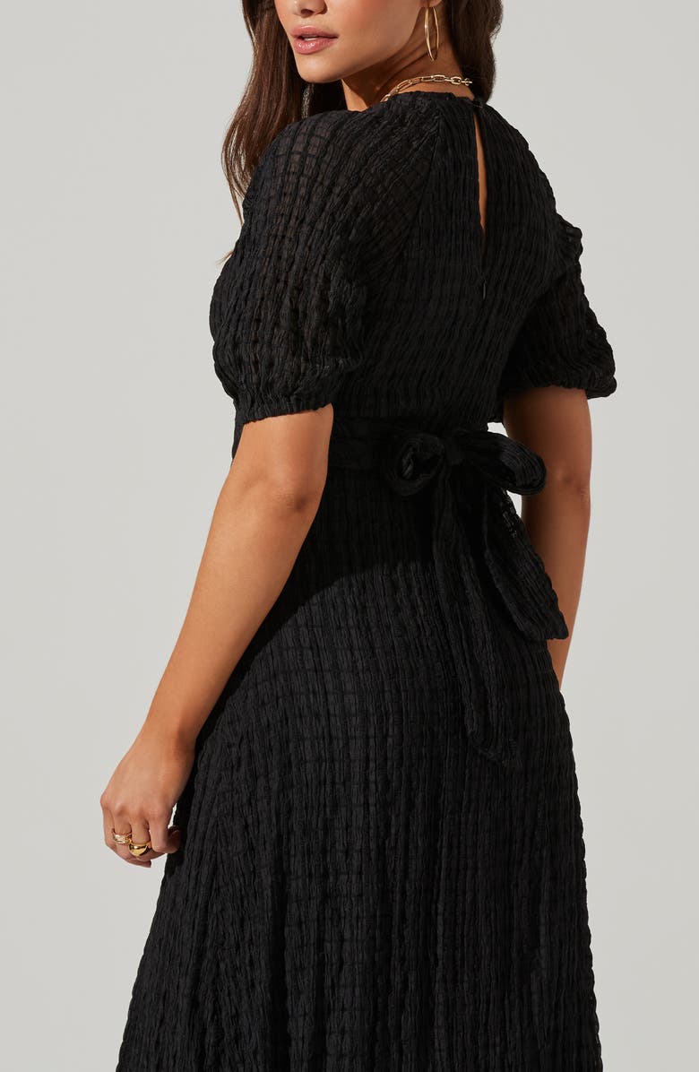 ASTR the Label Crossover Bust Midi Dress, Alternate, color, 