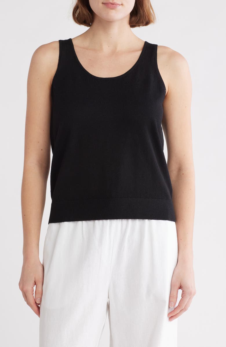 Caslon<sup>®</sup> Classic Sleeveless Sweater, Main, color,