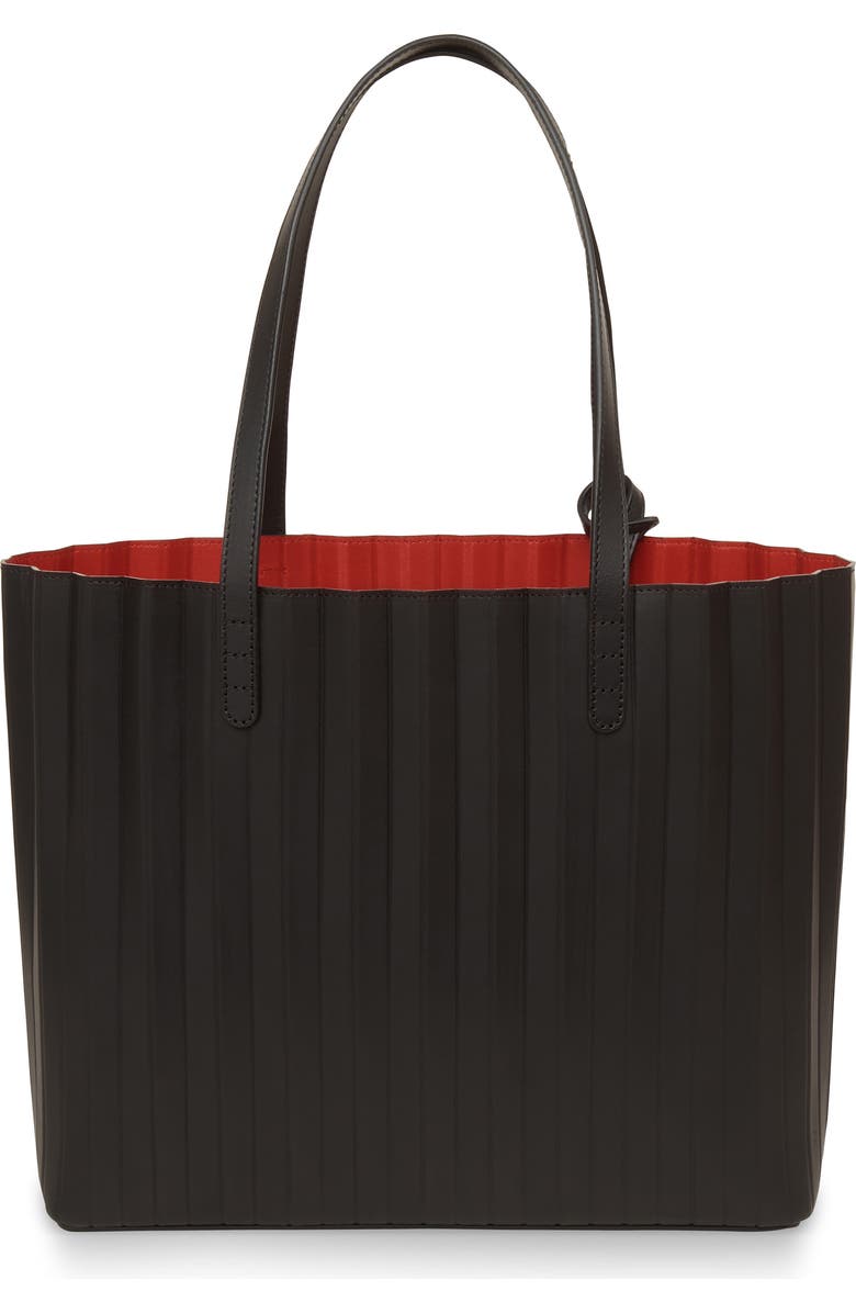 Mansur Gavriel Pleated Leather Tote, Main, color,