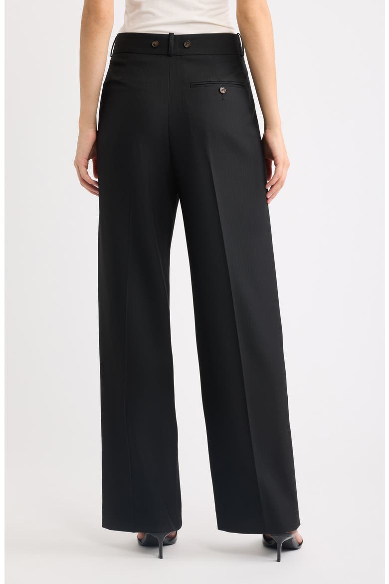 Olivia Wide Leg Pleated Pants, Alternate, color, BLACK