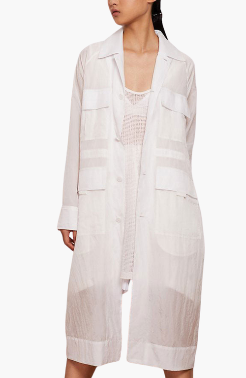 Caalo 2 Length Utility Jacket In Off-white