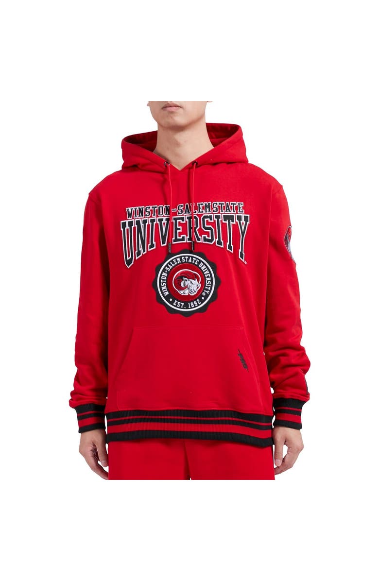 PRO STANDARD Men's Pro Standard Black Winston-Salem State Rams Crest Pullover Hoodie, Alternate, color,