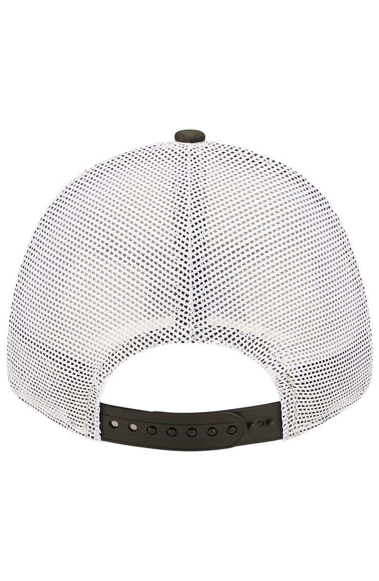 New Era Women's New Era Black/White Miami Heat Glitter Patch 9FORTY Snapback Hat, Alternate, color, 