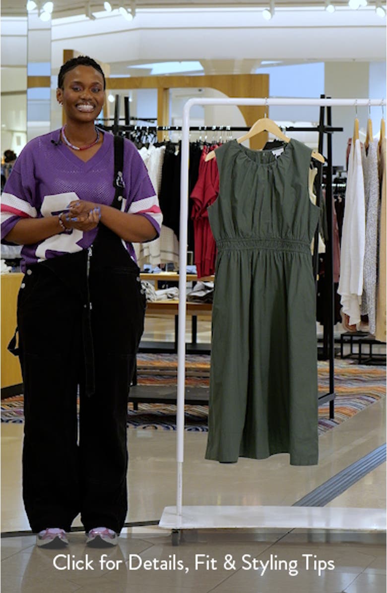 Dakota Sleeveless Poplin Maxi Dress, sales video thumbnail