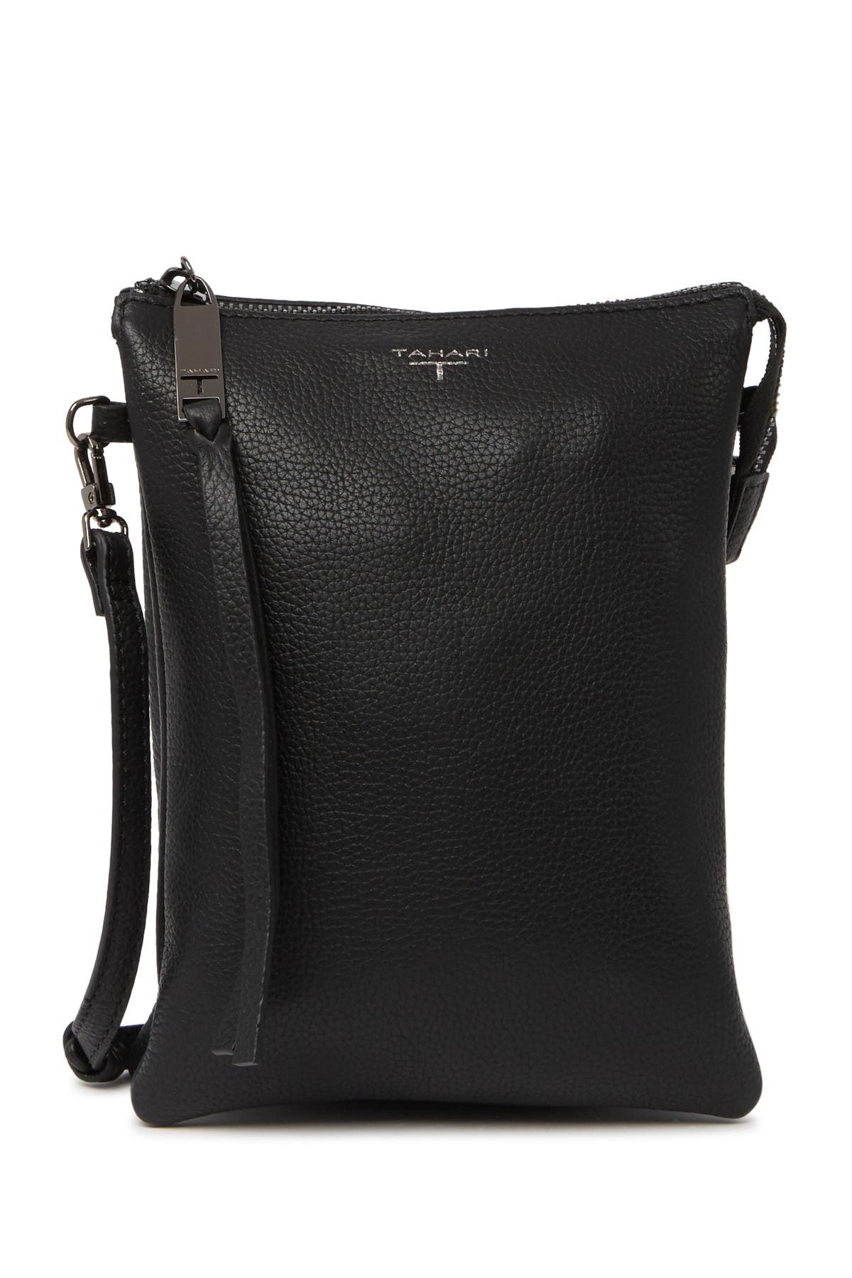 T Tahari Kyrstal Leather Crossbody Bag, Main, color, 