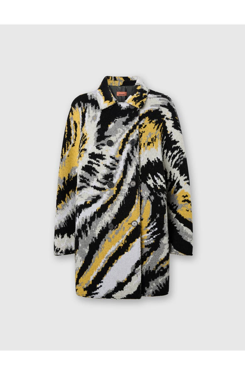 Missoni Double-breasted Caban With Tiger Pattern, Main, color, Multicoloured