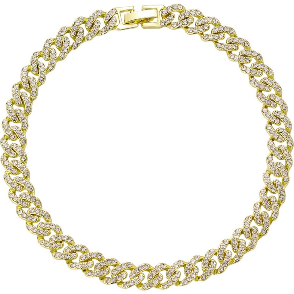 Adornia Pavé Curb Chain Anklet