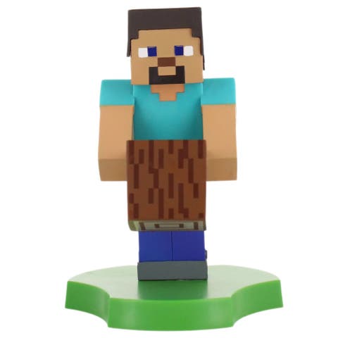 Minecraft 4 Inch Steve Cable Guys Earbud and Phone Holder