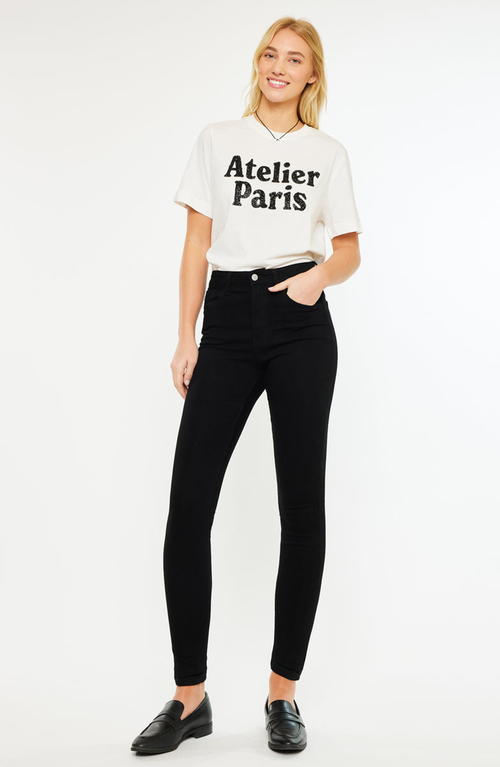 Kancan Misa Essentials High Rise Super Skinny Jeans In Black
