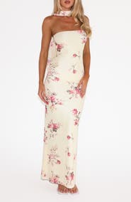 Tiger Mist Daniela Floral Print Scarf Maxi Dress