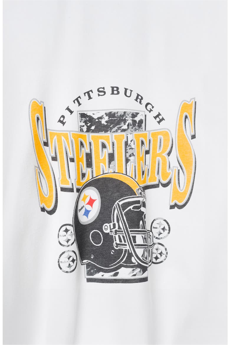 Pittsburgh Steelers Conversion Graphic Sweatshirt, Alternate, color, WHITE
