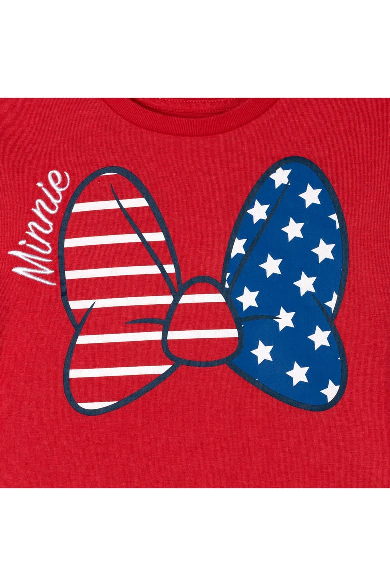 Minnie Mouse Girls' 2-Piece T-Shirt and Shorts Set, Alternate, color, Minnie Red Blue