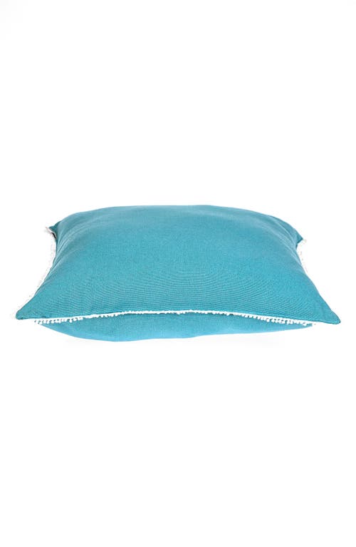 Parkland Collection Crochet Dot Throw Pillow In Blue