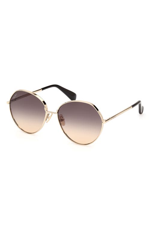 Max Mara Menton 57mm Round Sunglasses In Multi