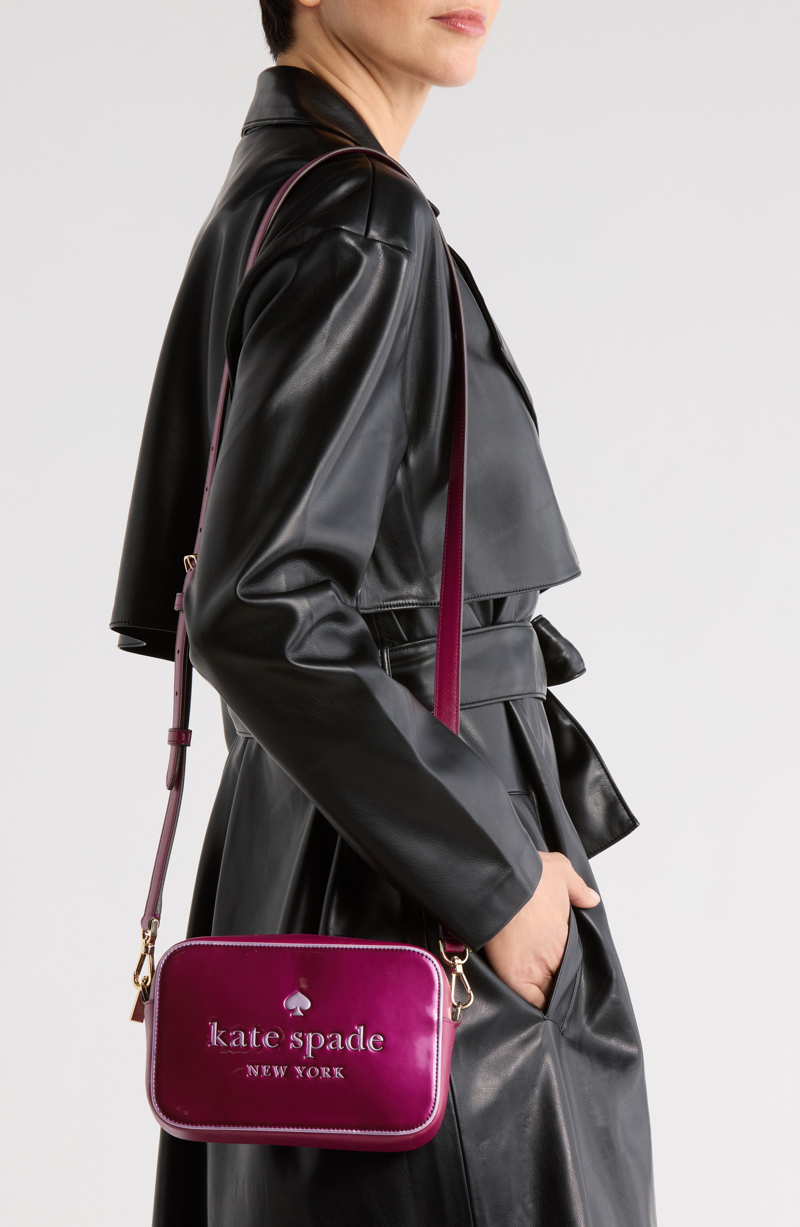 oh snap mini camera bag, Alternate, color, DARK RASPBERRY MULTI