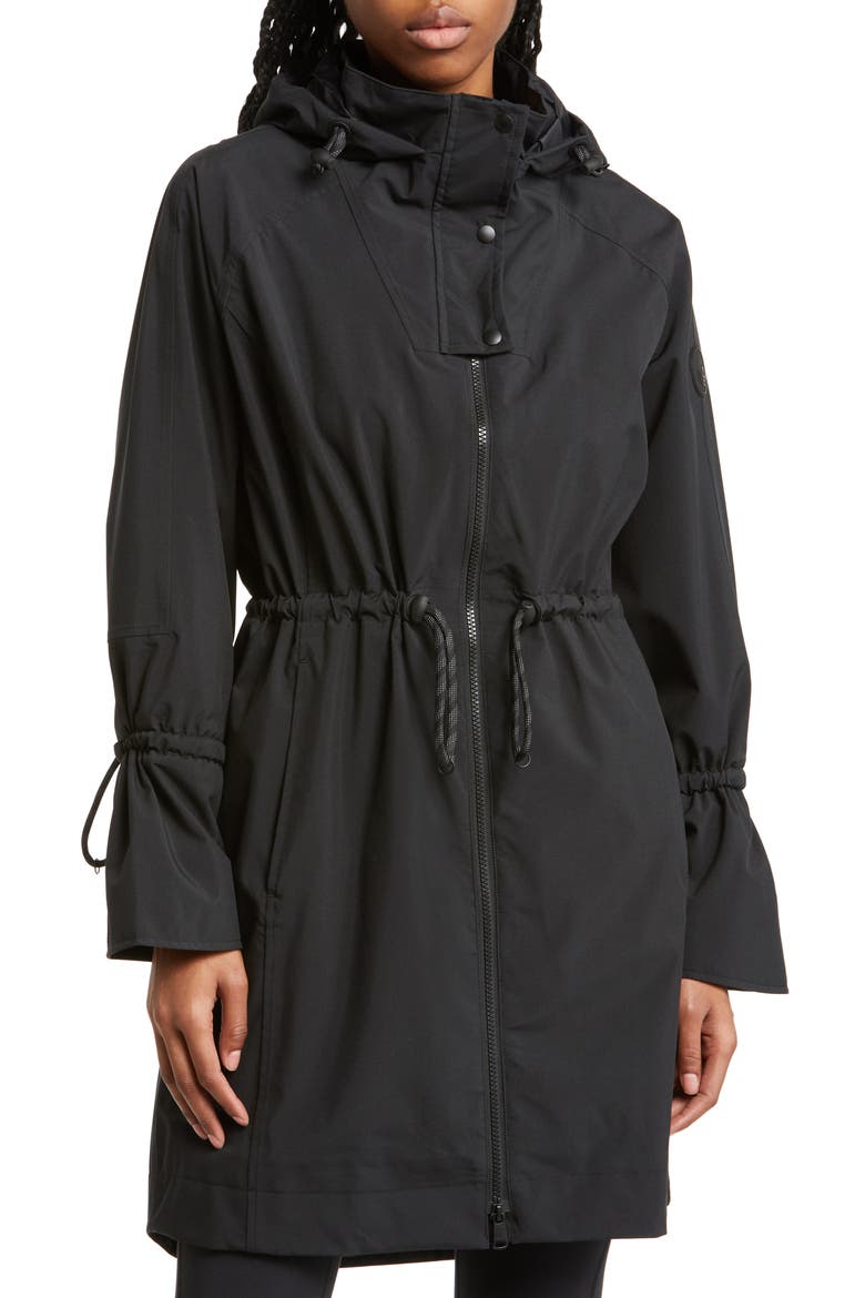 Piper Waterproof Oversize Rain Jacket, Alternate, color, BLACK BEAUTY