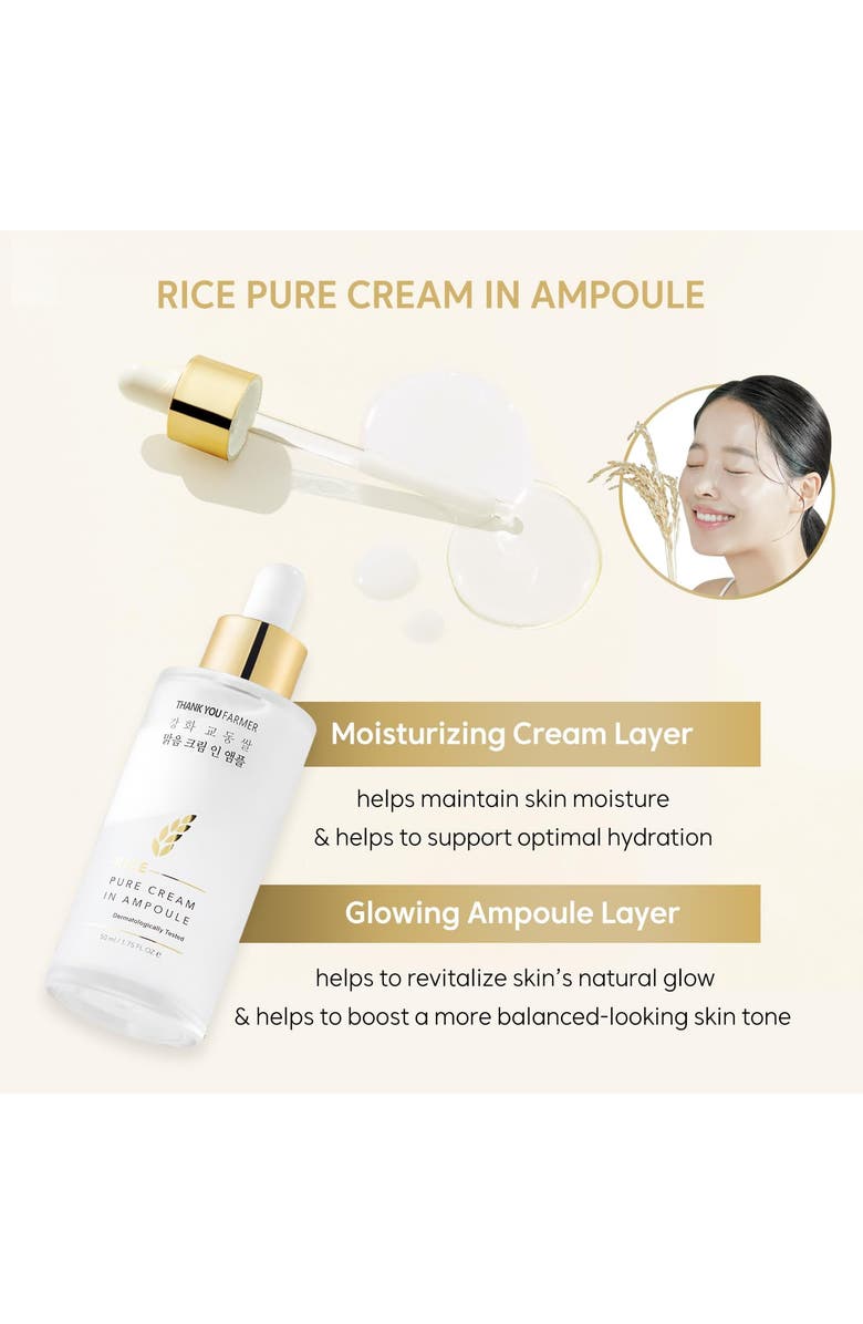 THANK YOU FARMER Rice Pure Cream in Ampoule, Alternate, color, NO COLOR