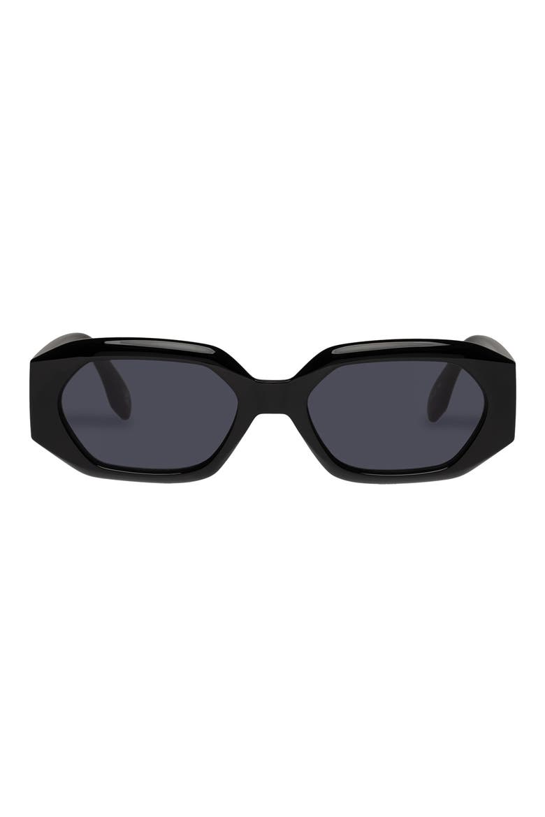 Slaptrash 54mm Oval Sunglasses, Main, color, BLACK / SMOKE MONO