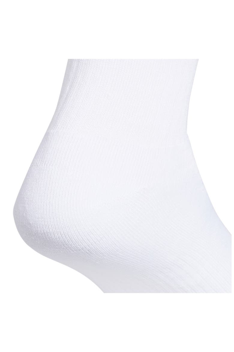 6-Pack Trefoil Performance Crew Socks, Alternate, color, WHITE