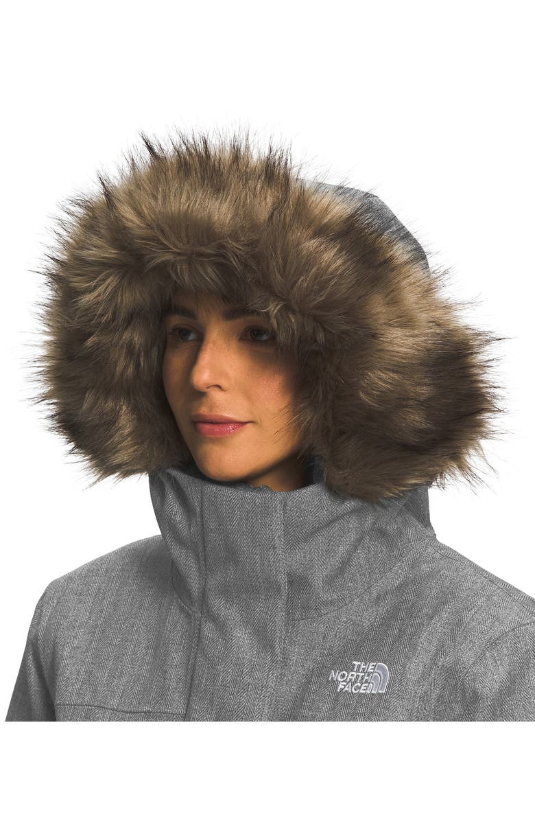 The North Face Arctic Waterproof 600-Fill-Power Down Parka with Faux Fur Trim, Alternate, color,