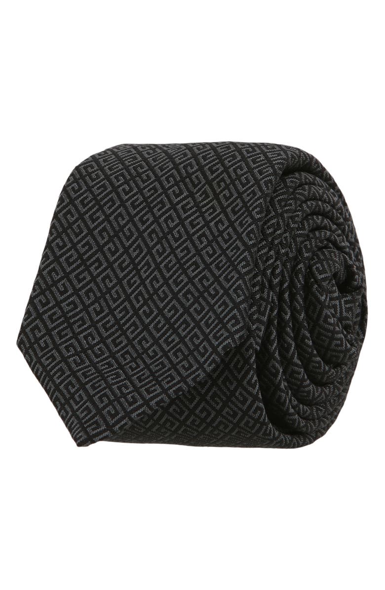 Givenchy Pattern Silk Tie, Main, color,