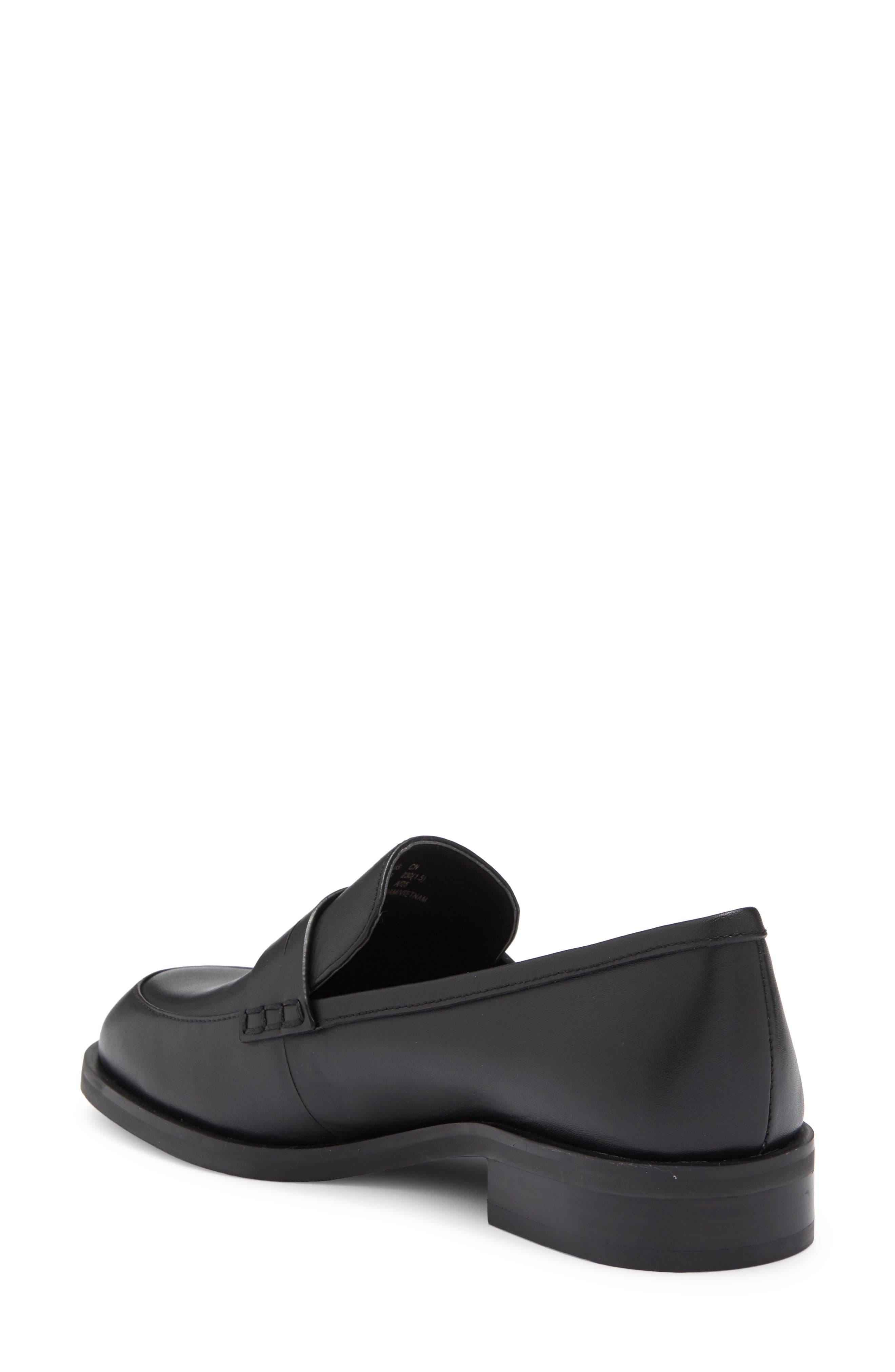 Stuart Weitzman Emi Penny Loafer, Alternate, color, Black