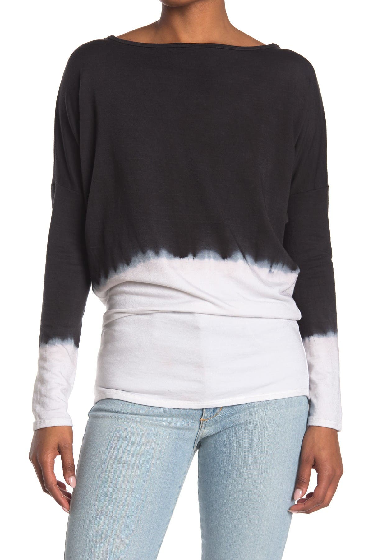 GO COUTURE Boat Neck Dolman Sweater