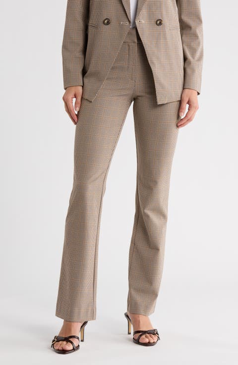 Fitted Straight Leg Pants