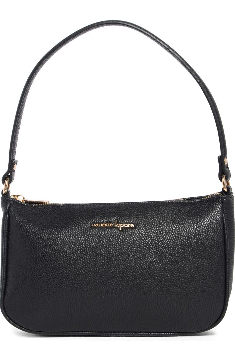 Nanette Lepore Jennah Baguette Shoulder Bag, Main, color, Black - Heart Geo Black