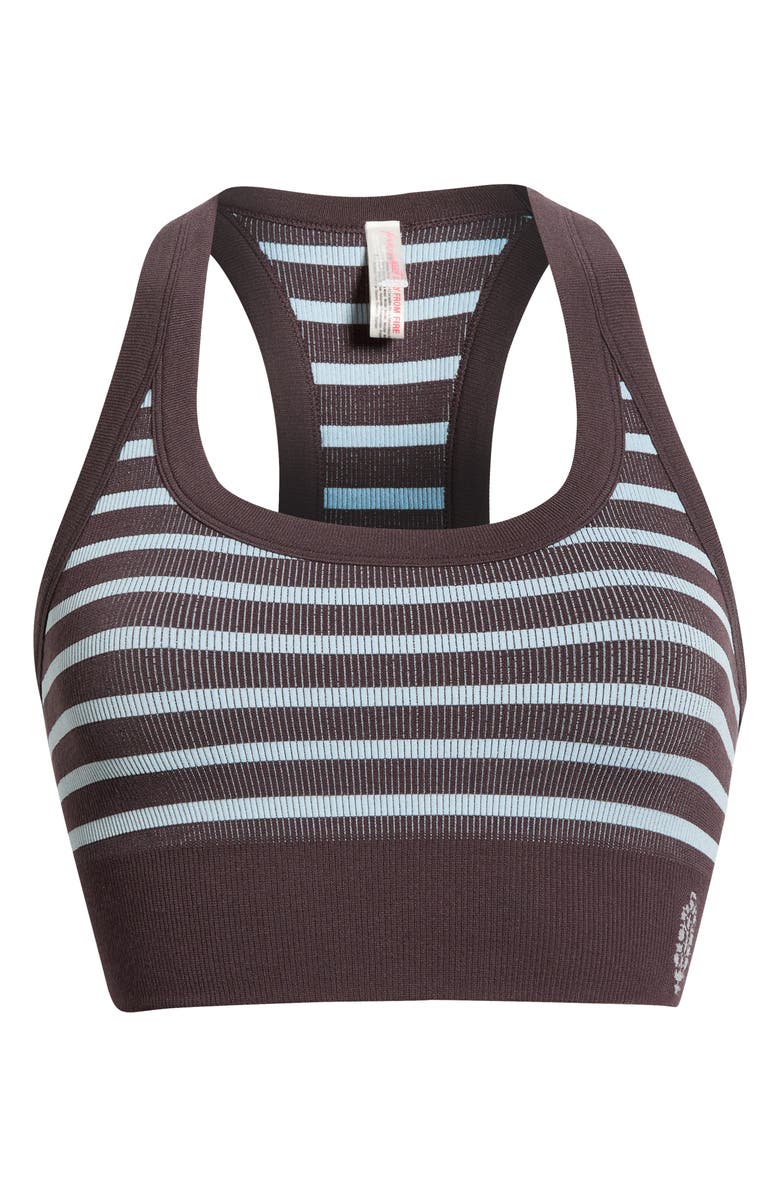 FP Movement by Free People FP Movement Stripe Go To Sports Bra, Main, color, Chocolate Combo
