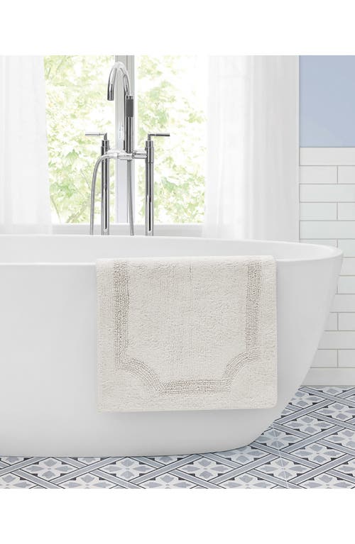 Laura Ashley Reversible Cotton Bath Rug In Ivory