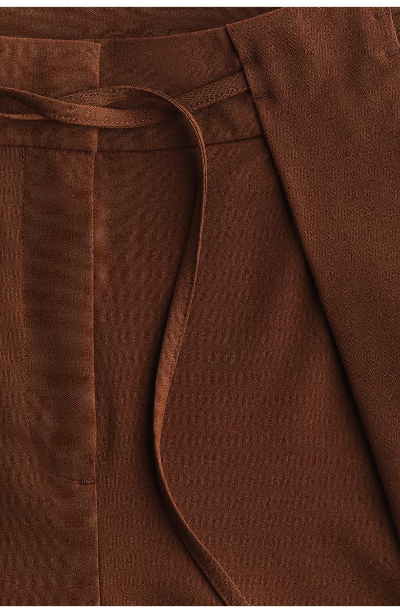 H&M Layered-look Trousers, Alternate, color, Brown