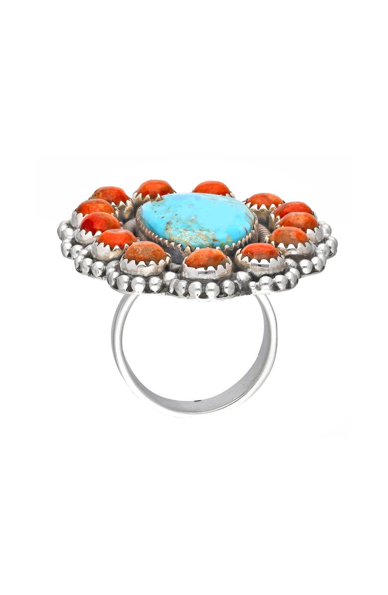 YS GEMS Southwestern Turquoise Ring, Alternate, color, Blue
