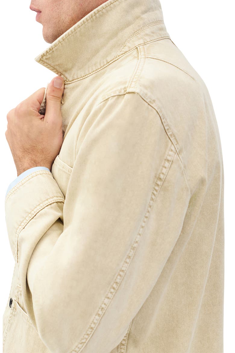 Tribeca Cotton Denim Chore Jacket, Alternate, color, STONE BEIGE
