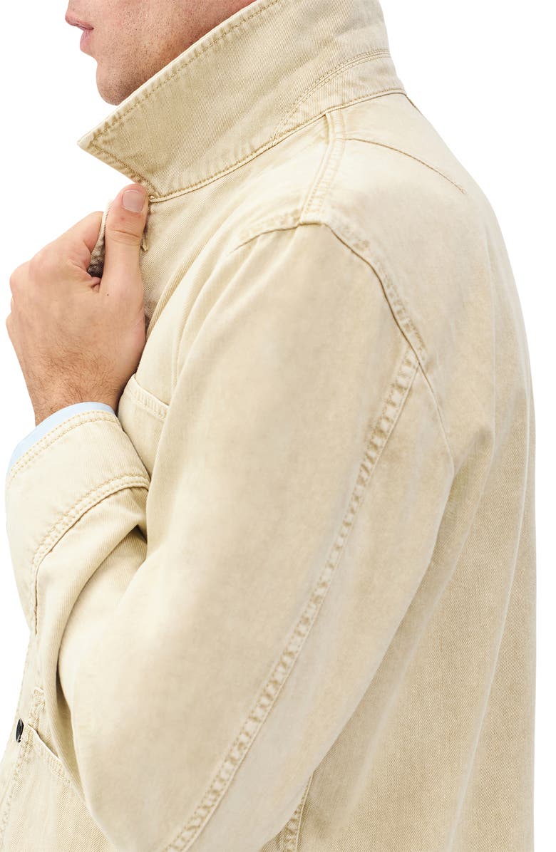 rag & bone Tribeca Cotton Denim Chore Jacket, Alternate, color, Stone Beige