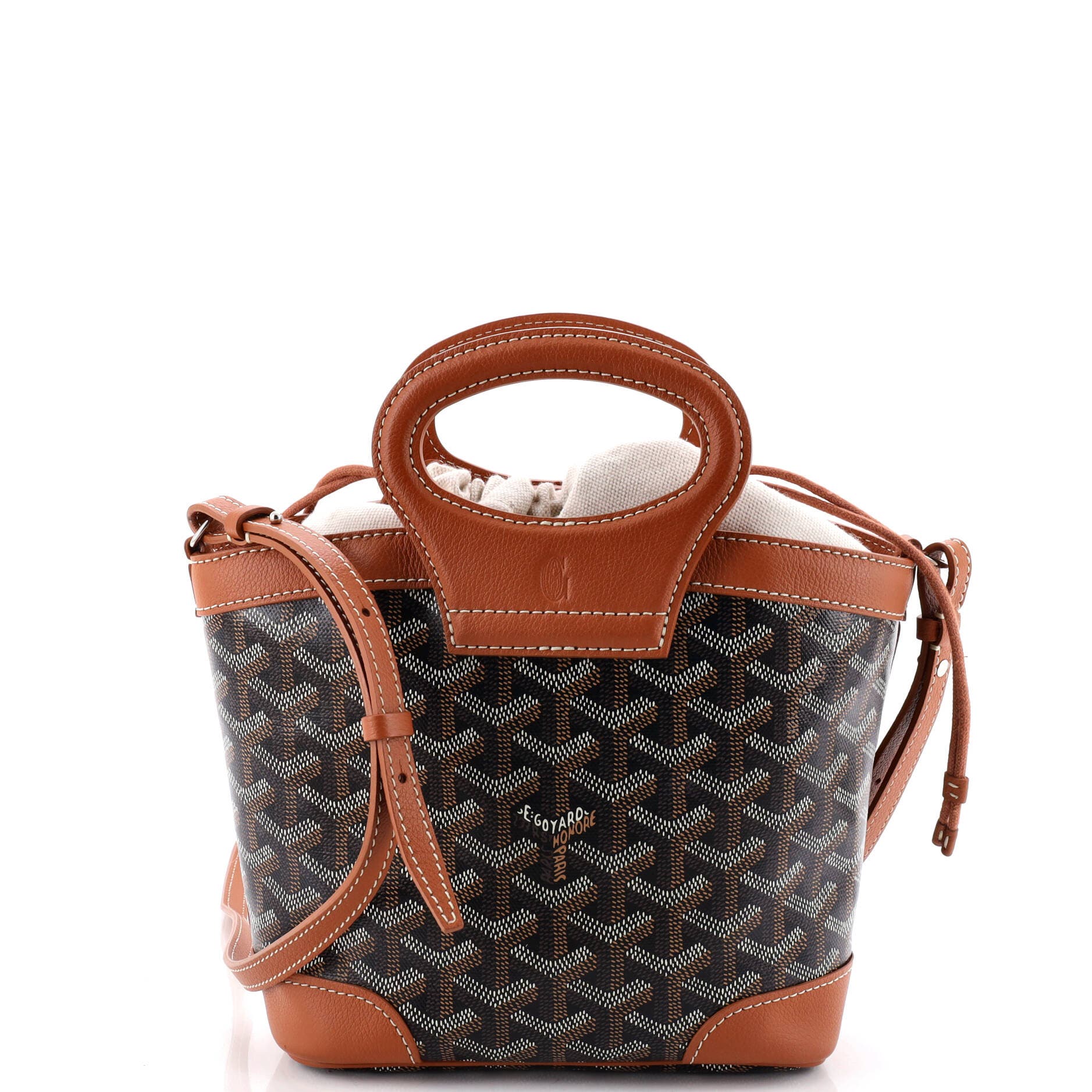 Beluga Bag Coated Canvas Mini, Main, color, Brown
