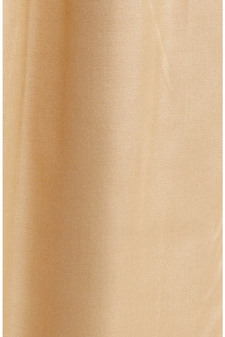 Nolia Gathered Satin Wide Leg Pants, Alternate, color, BEIGE