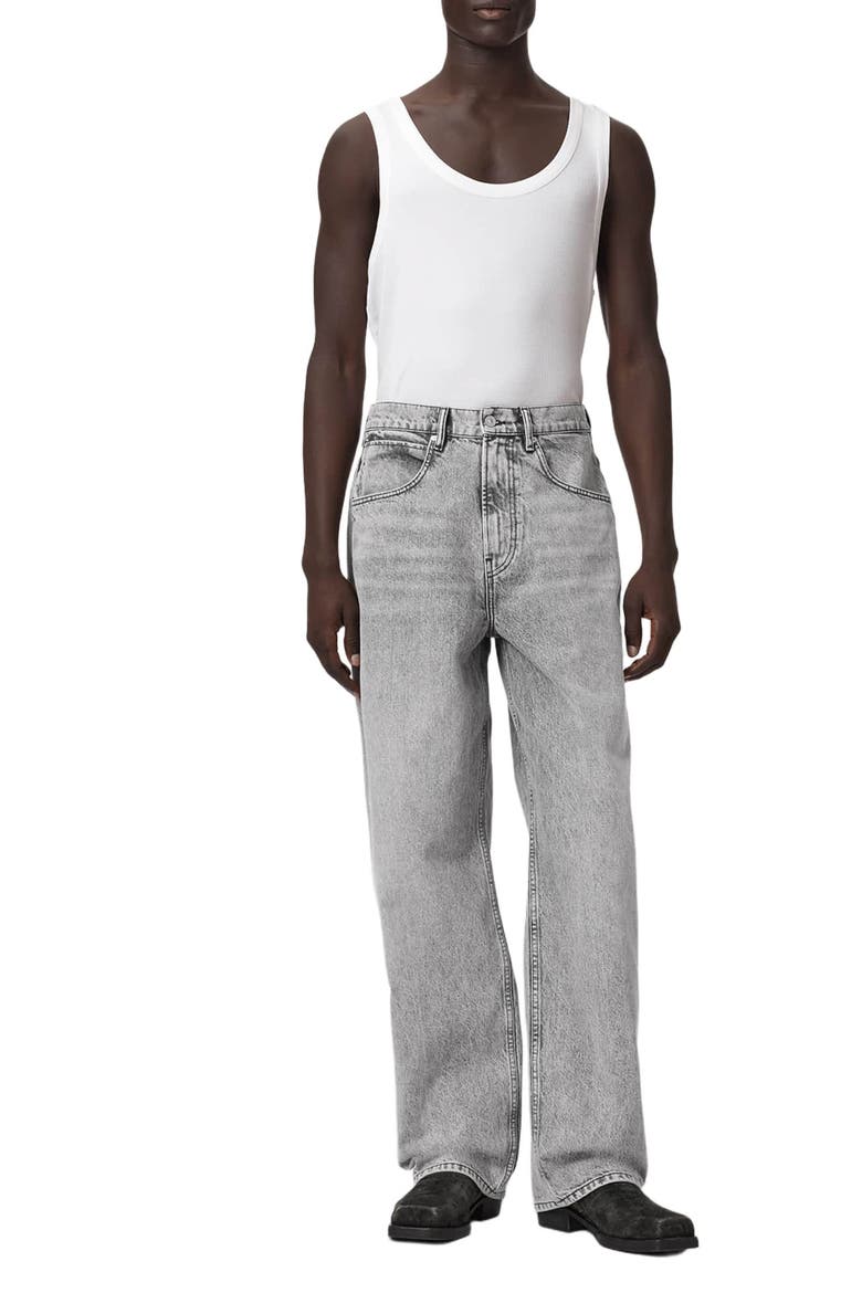 Rivet Sloch Straight Leg Jeans, Alternate, color, WASHED GREY