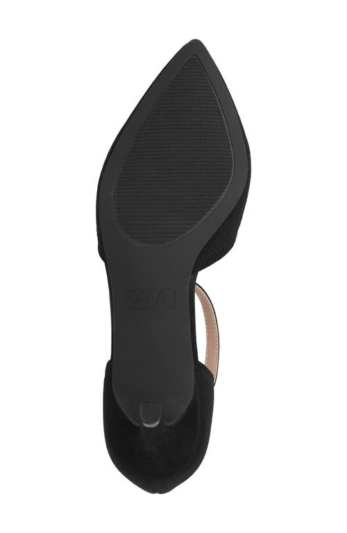 Mia Bivi Ankle Strap Pump In Black
