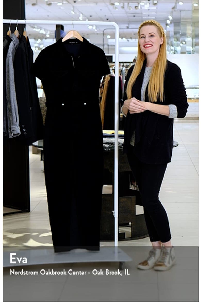 Fit for Success Velvet Maxi Shirtdress video