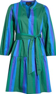 SUGARLIPS Dolary Stripe Leola Mini Shirtdress